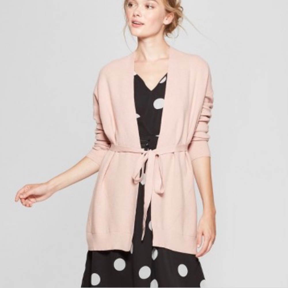 🎄7 FOR $50 sale! Blush belted cardigan